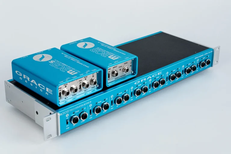 Grace Design M30S and M905 active DI boxes, high-fidelity rackmount audio equipment